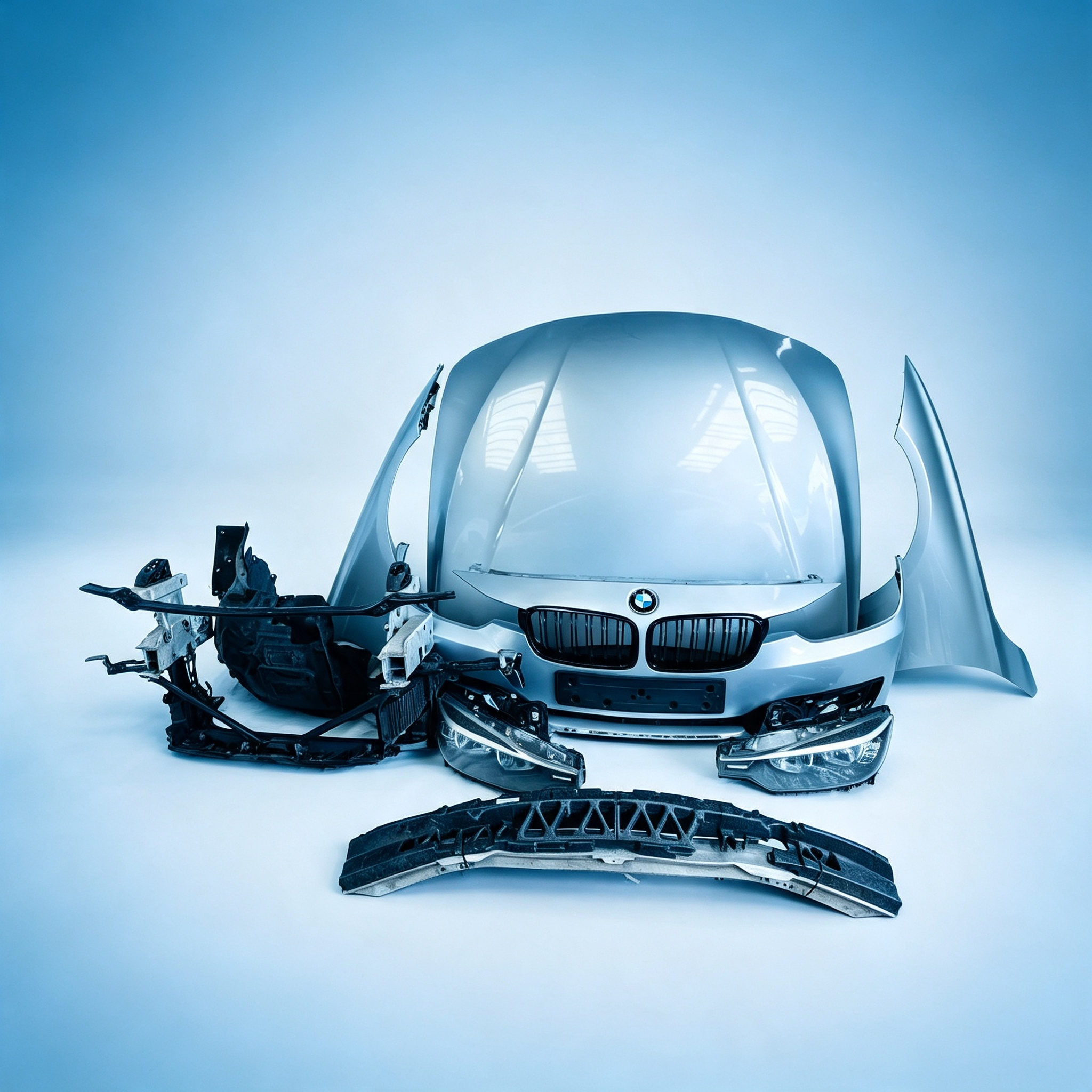 2014 BMW 320d F30 Complete Silver Front End